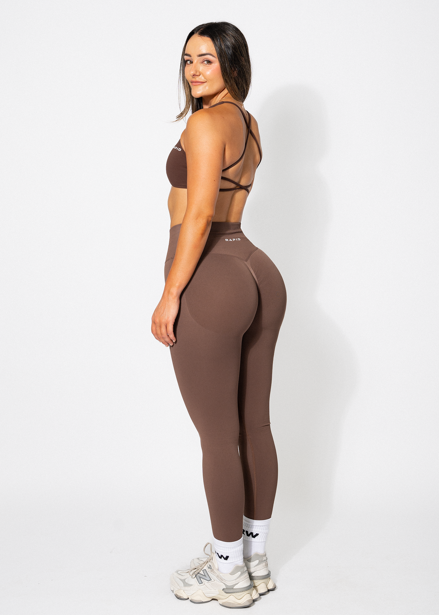 PERFORM SCRUNCH BUM LEGGINGS - COFFEE – RapidWear