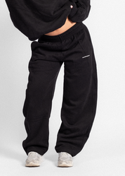 MOTION WIDE LEG SWEATPANTS - BLACK
