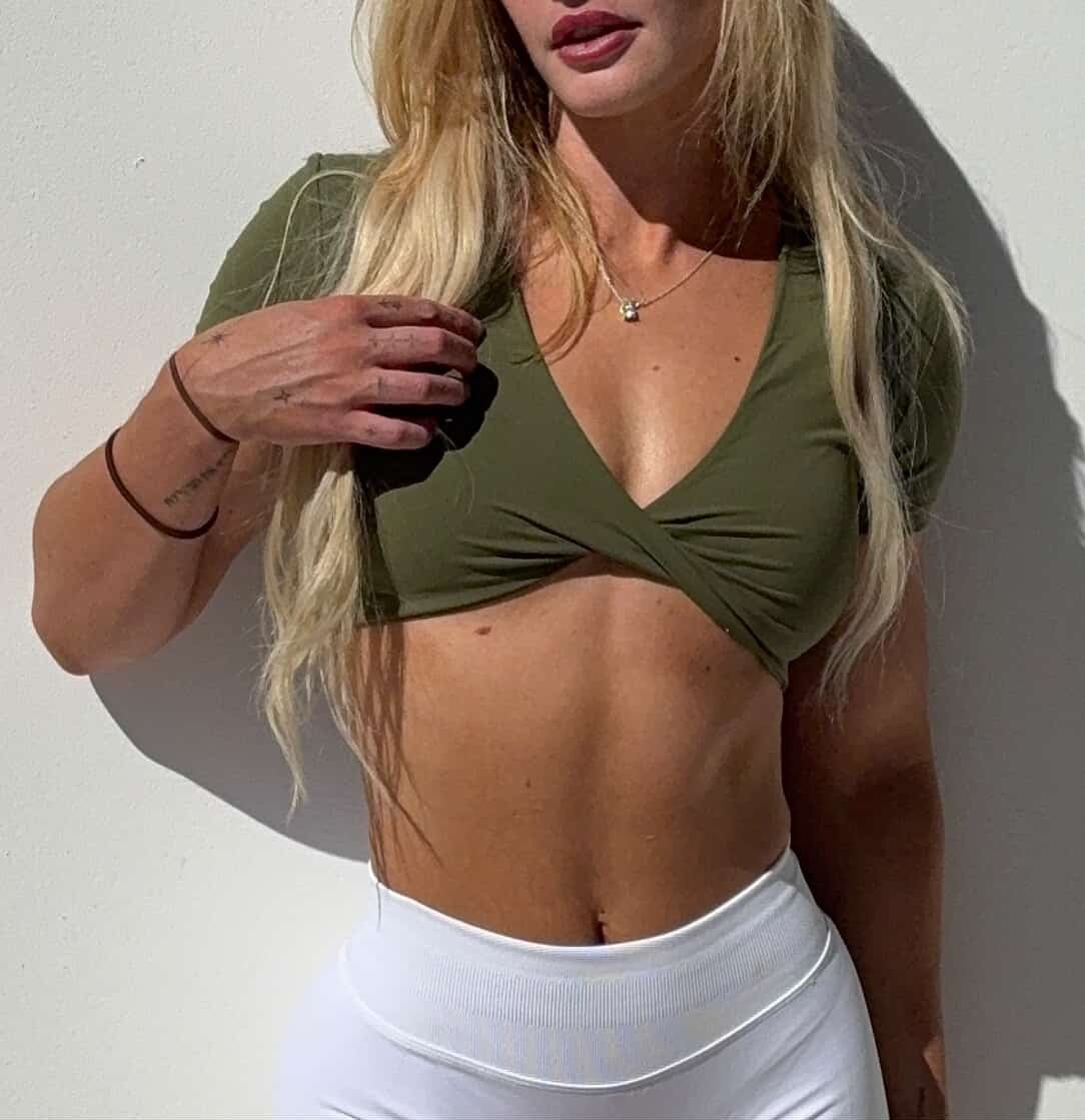INFINITY CROP - KHAKI