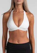 FORM HALTER BRA - WHITE