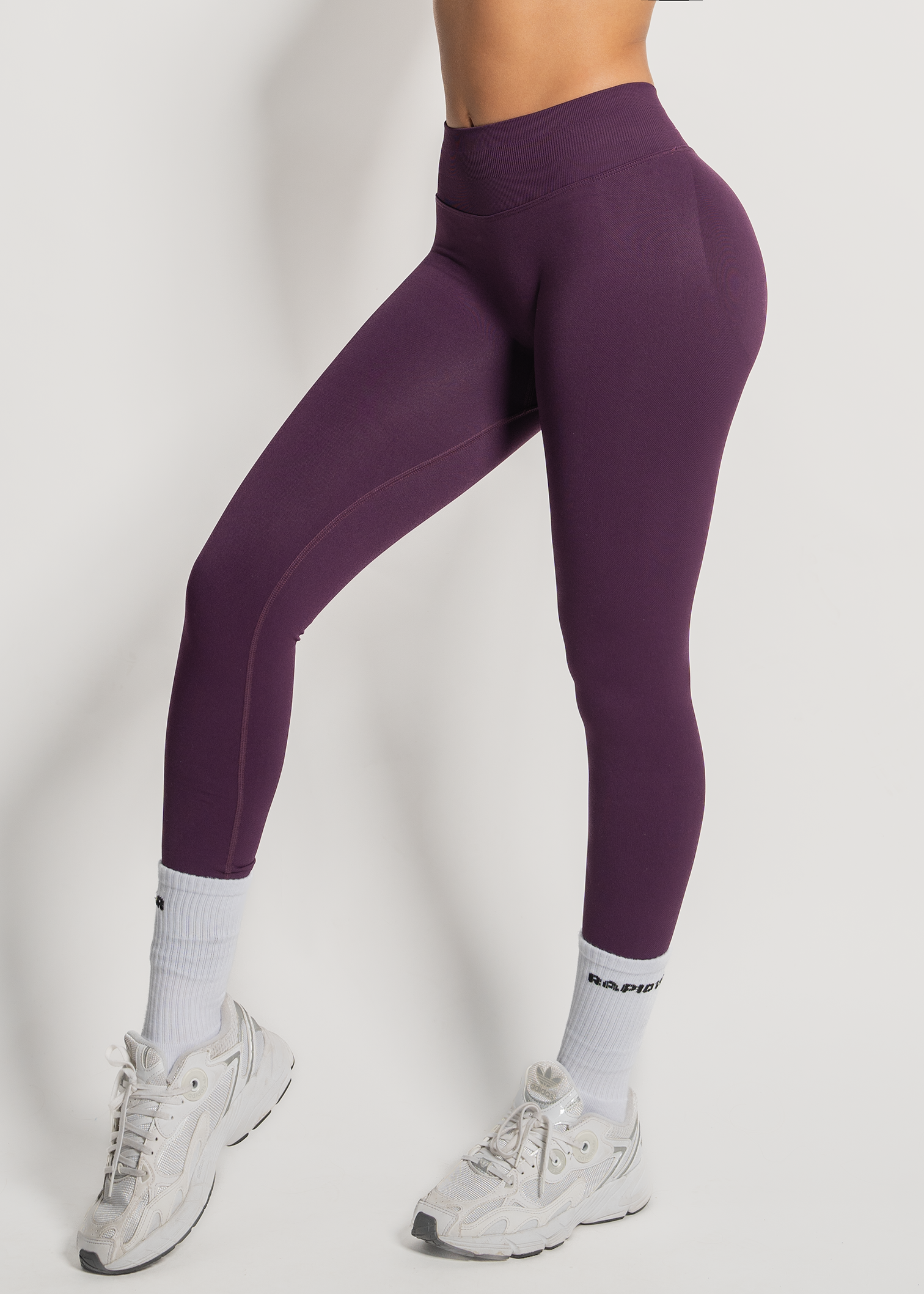 SCULPT SCRUNCH BUM LEGGINGS - GRAPE