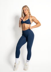 SCULPT SCRUNCH BUM LEGGINGS - NAVY BLUE