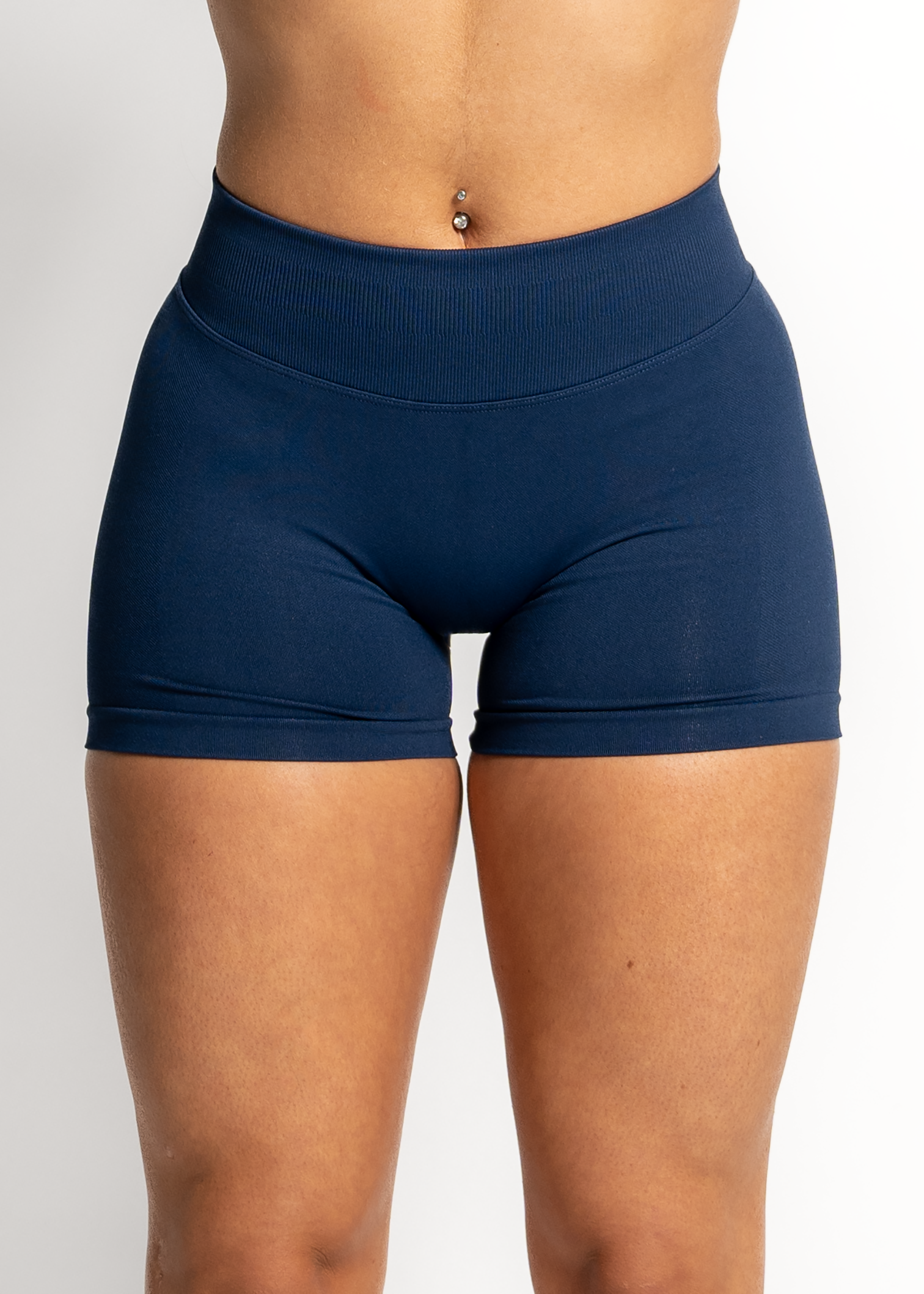 SCULPT SCRUNCH BUM SHORTS - NAVY BLUE