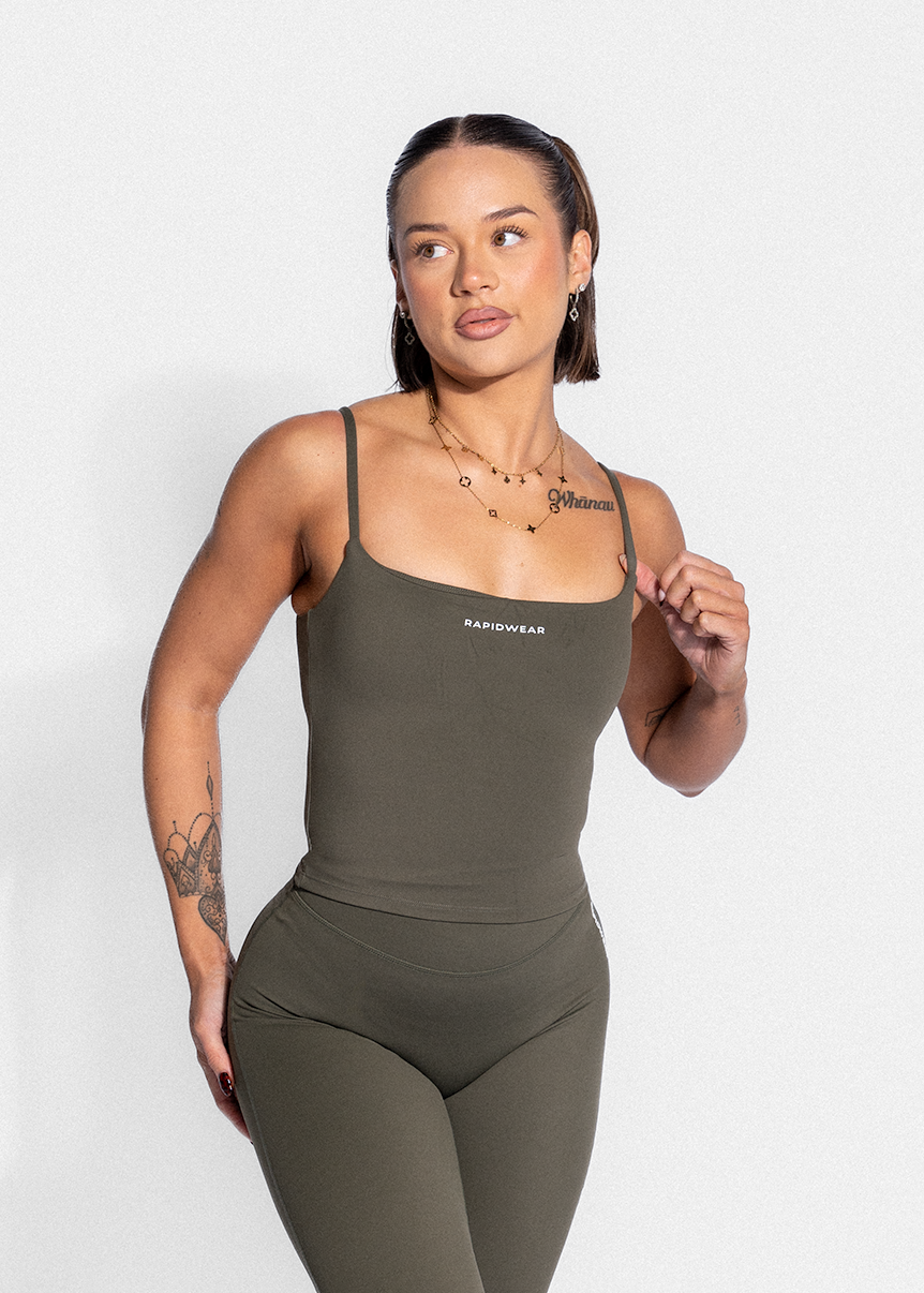 FLOW LONG TANK - KHAKI