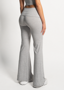 LUXE COMFORT FOLD OVER FLARES - ASH GREY