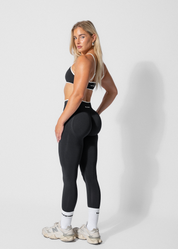CONTOUR SEAMLESS SCRUNCH BUM LEGGINGS - BLACK
