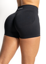 SCULPT SCRUNCH BUM SHORTS - BLACK
