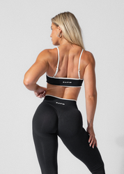 CONTOUR SEAMLESS SPORTS BRA - BLACK