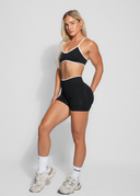 CONTOUR SEAMLESS SCRUNCH BUM SHORTS - BLACK