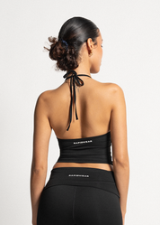 LUXE COMFORT HALTER TIE - BLACK