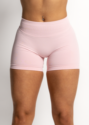 SCULPT SCRUNCH BUM SHORTS - SOFT PINK