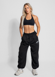 RAPID BAGGY SWEAT PANTS - BLACK