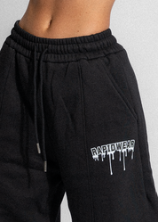 RAPID BAGGY SWEAT PANTS - BLACK