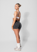 SCULPT V-SCRUNCH SHORTS - BLACK