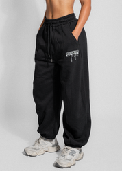 RAPID BAGGY SWEAT PANTS - BLACK