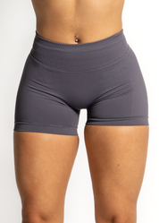 SCULPT SCRUNCH BUM SHORTS - ASH GREY