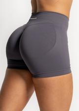 SCULPT SCRUNCH BUM SHORTS - ASH GREY