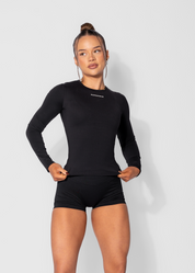FORM FITTED LONG SLEEVE - BLACK
