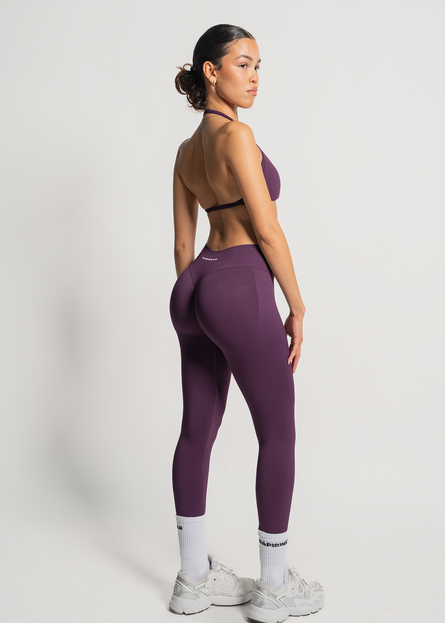 SCULPT SCRUNCH BUM LEGGINGS - GRAPE