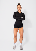 FORM FITTED LONG SLEEVE - BLACK