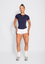 FORM FITTED TEE - NAVY BLUE