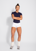 FORM FITTED TEE - NAVY BLUE