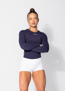 FORM FITTED LONG SLEEVE - NAVY BLUE