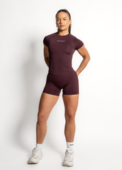 SCULPT FITTED TEE - ESPRESSO