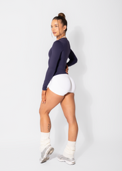 FORM FITTED LONG SLEEVE - NAVY BLUE