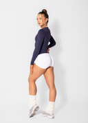 FORM FITTED LONG SLEEVE - NAVY BLUE