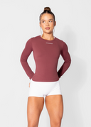 FORM FITTED LONG SLEEVE - BURGUNDY