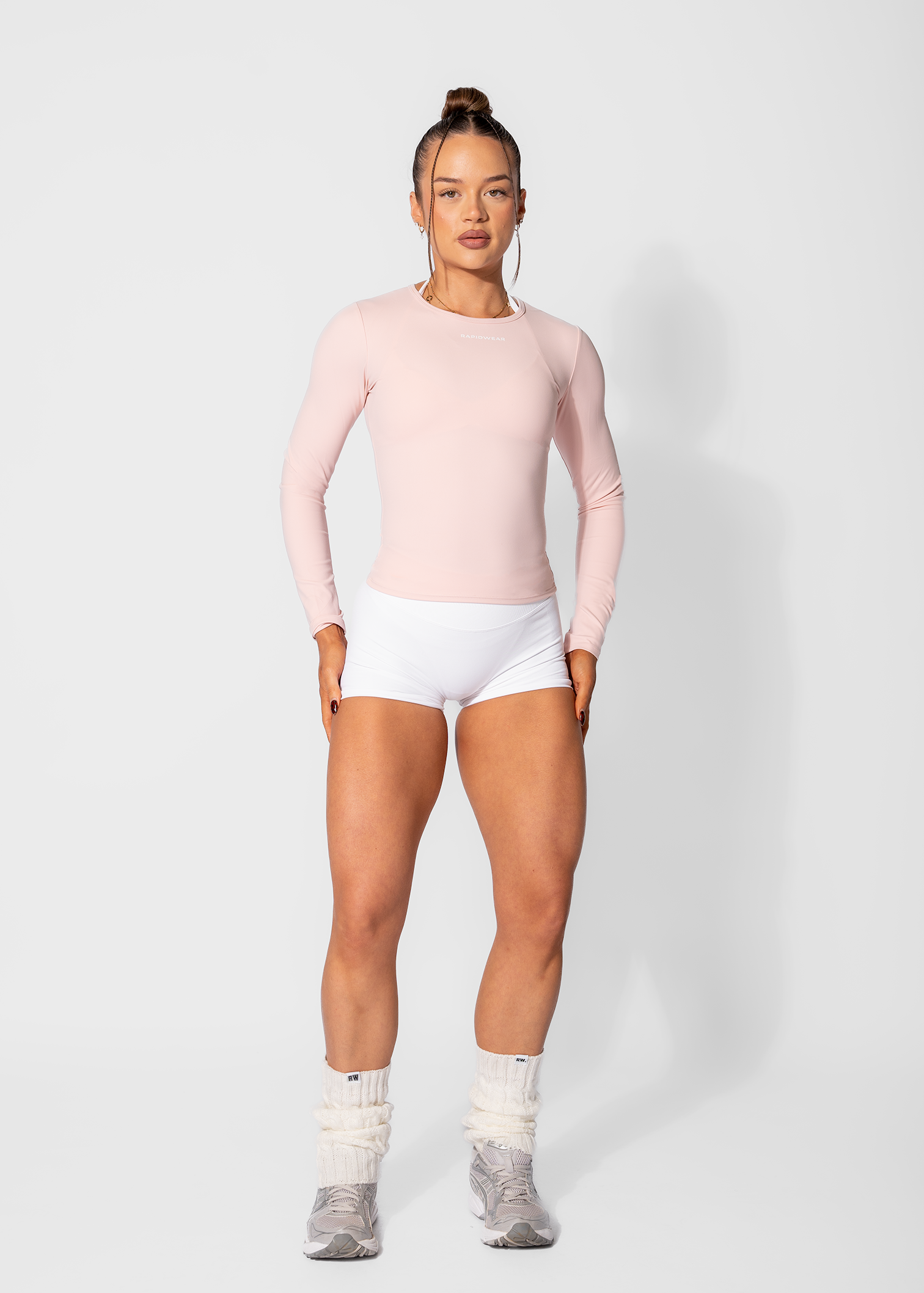 FORM FITTED LONG SLEEVE - FADED PINK