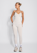 BALANCE FITTED HALTER TOP - MIST