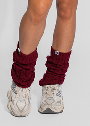 BASIC LEG WARMERS - BURGUNDY
