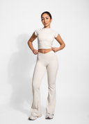 FAYE FITTED T- CREAM
