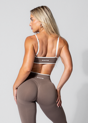 CONTOUR SEAMLESS SPORTS BRA - BROWN