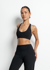 FLOW SPORTS BRA - BLACK