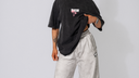 ESSENTIAL OVERSIZED T-SHIRT - CHARCOAL