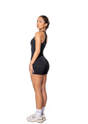 FAYE HIGH WAISTED SHORTS- BLACK