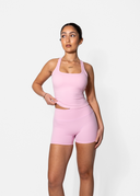 FAYE HIGH WAISTED SHORTS- PINK