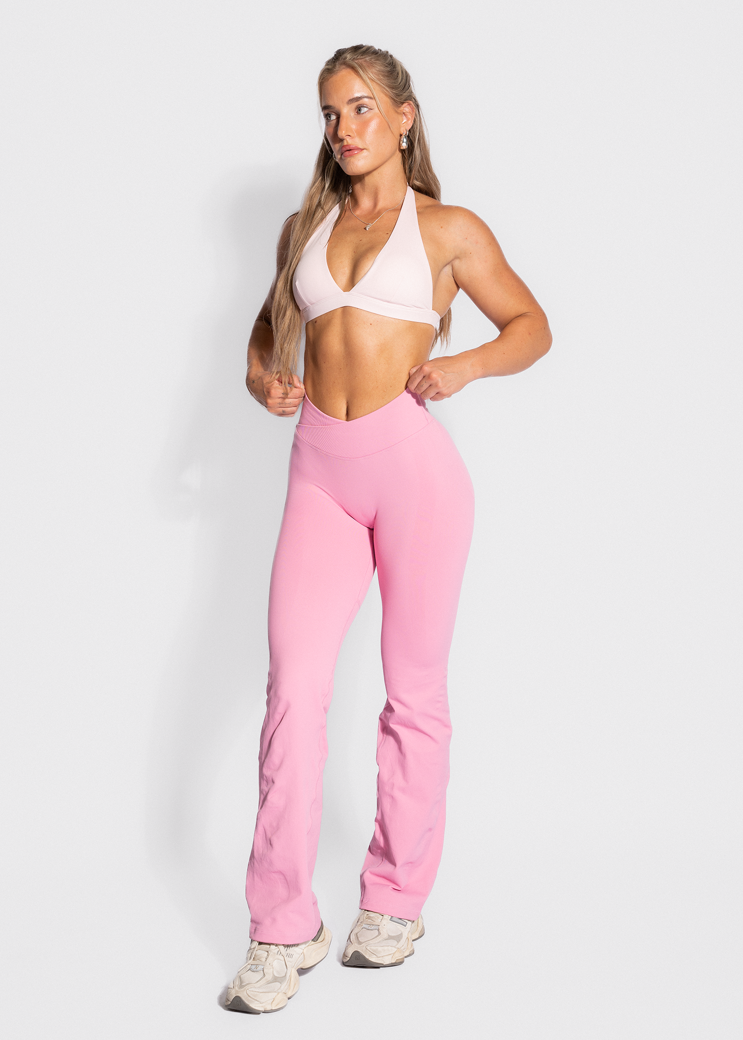 SERENITY SCRUNCH BUM FLARES - BLOSSOM