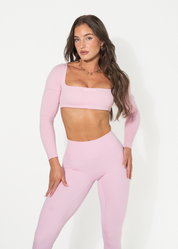 CLEO SCOOP LONG SLEEVE - PINK