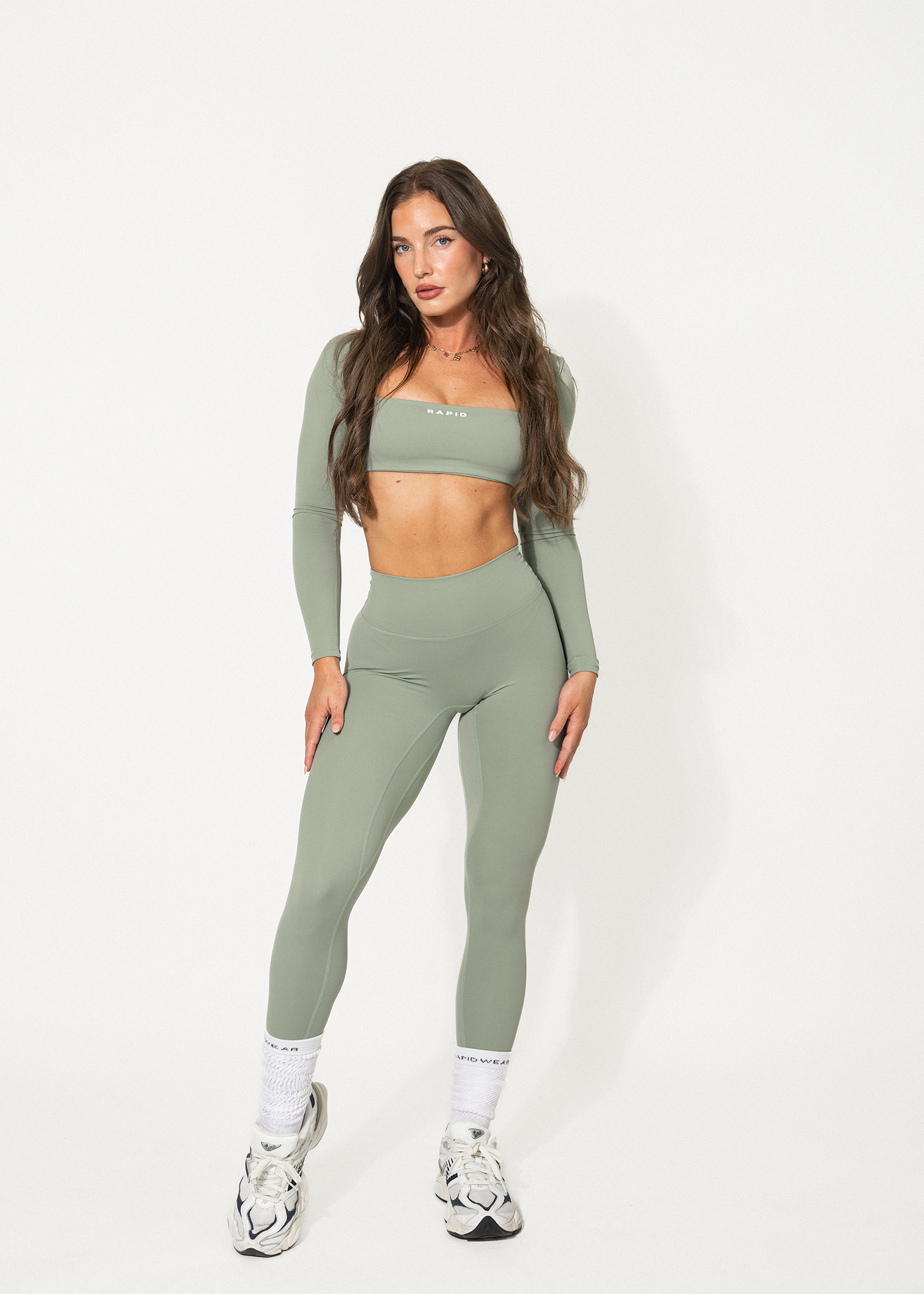 CLEO SCRUNCH LEGGINGS - GREEN