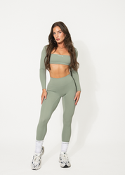 CLEO SCRUNCH LEGGINGS - GREEN