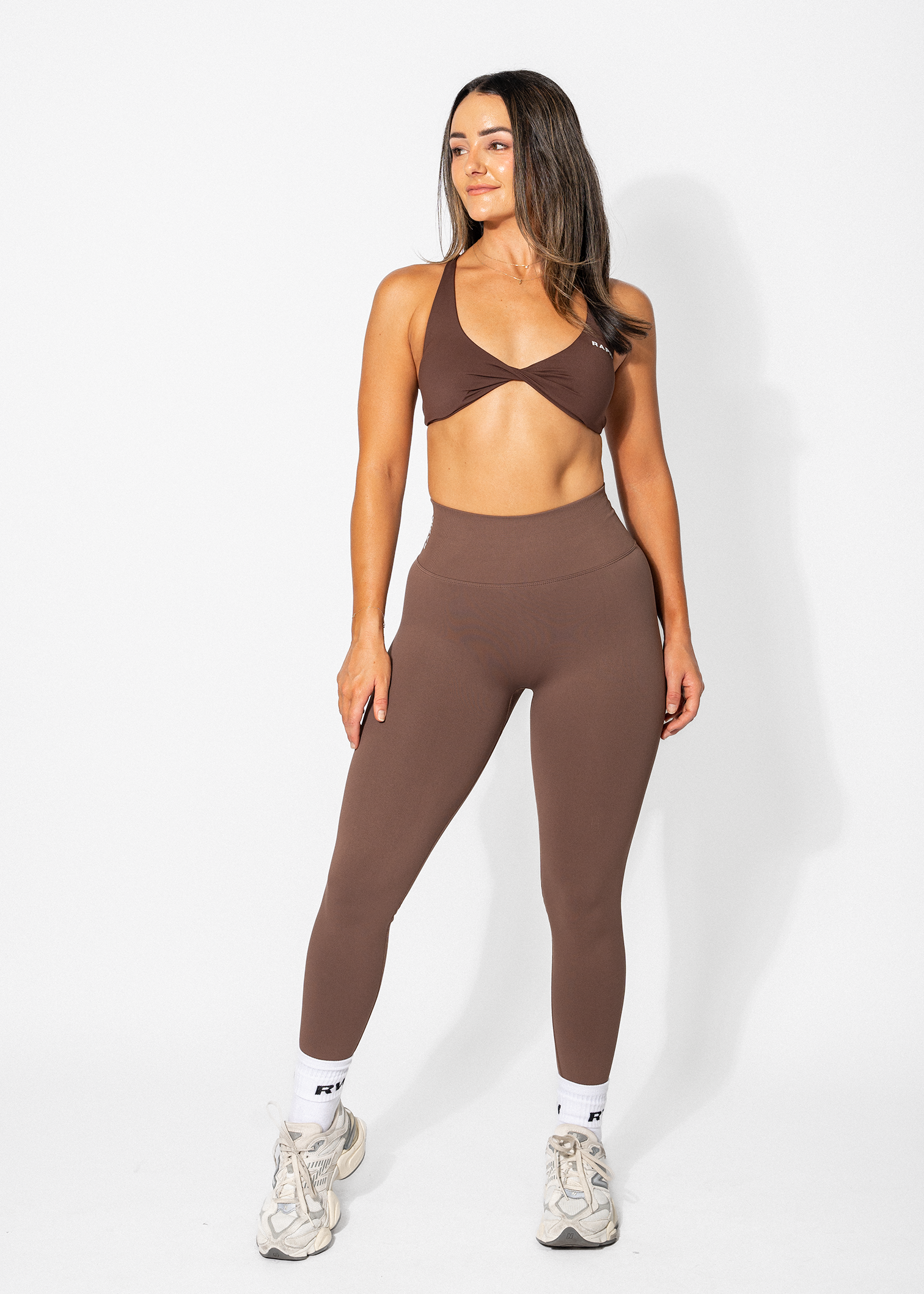 PERFORM SCRUNCH BUM LEGGINGS - COFFEE