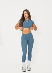 OVIDA SCRUNCH LEGGINGS - BLUE