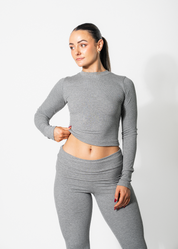 FITTED LOUNGE LONG SLEEVE
 - GREY