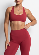FLOW SPORTS BRA - CHERRY