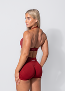 BALANCE HALTER CROP - BURGUNDY