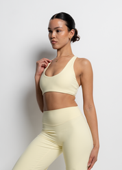 FLOW SPORTS BRA - BUTTER YELLOW